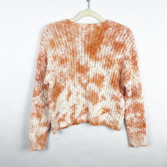 Anthropologie Pilcro Christian V-Neck Sweater Chunky Pullover Knit Coral Size XS - Picture 8 of 8